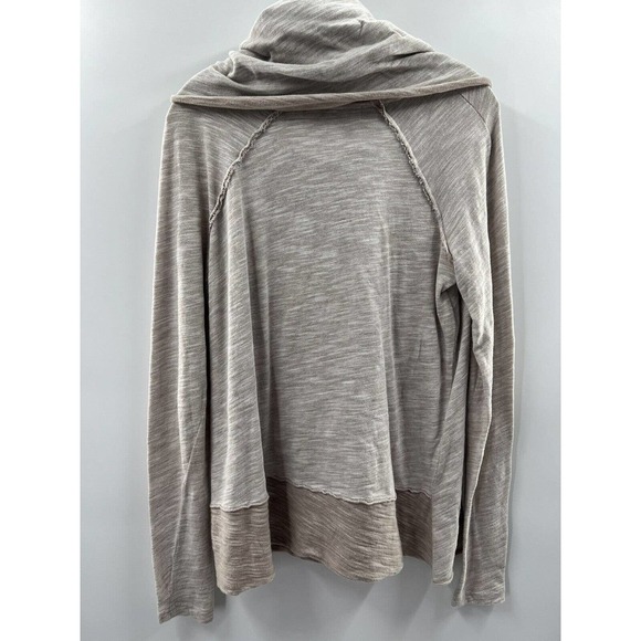 FP Beach Free People Women’s Long Sleeve Cocoon Cowl Pullover Oatmeal Size XS - Picture 8 of 10